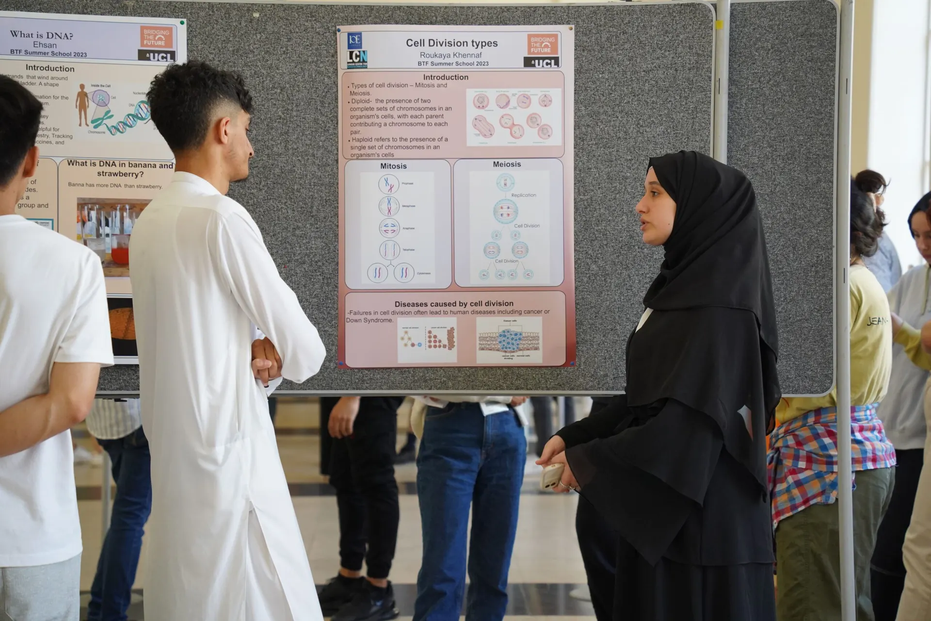 Students carrying out a practical laboratory session at the summer school
